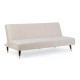 Divano letto 3P Alma beige Bizzotto vista