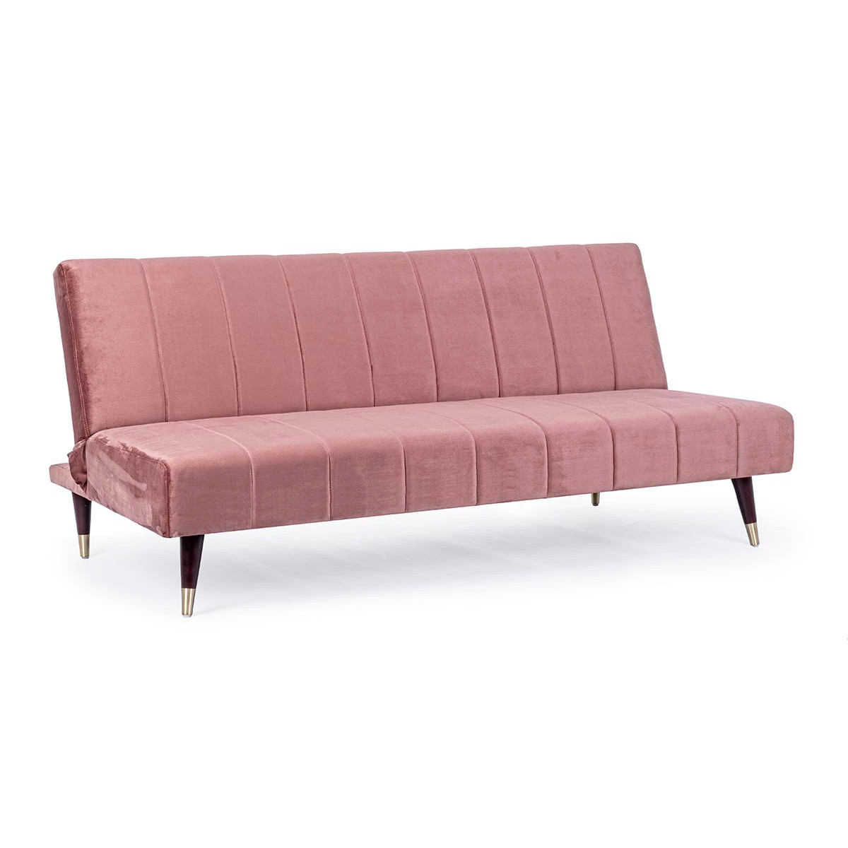 Divano letto 3P Alma rosa