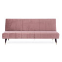 Divano letto 3P Alma rosa Bizzotto vista