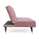 Divano letto 3P Alma rosa Bizzotto vista