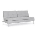 Divano letto 3P Leon grigio chiaro Bizzotto vista