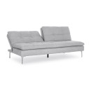 Divano letto 3P Leon grigio chiaro Bizzotto vista