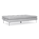 Divano letto 3P Leon grigio chiaro Bizzotto vista