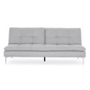 Divano letto 3P Leon grigio chiaro Bizzotto vista