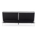 Divano letto 3P Leon grigio chiaro Bizzotto vista