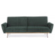 Divano letto Johnny velluto verde scuro Bizzotto vista