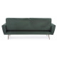 Divano letto Johnny velluto verde scuro Bizzotto vista