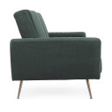 Divano letto Johnny velluto verde scuro Bizzotto dettaglio