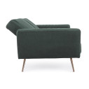 Divano letto Johnny velluto verde scuro Bizzotto dettaglio