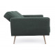 Divano letto Johnny velluto verde scuro Bizzotto dettaglio