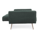 Divano letto Johnny velluto verde scuro Bizzotto dettaglio