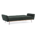 Divano letto Johnny velluto verde scuro Bizzotto dettaglio