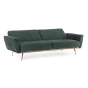 Divano letto Johnny velluto verde scuro Bizzotto vista