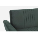 Divano letto Johnny velluto verde scuro Bizzotto dettaglio