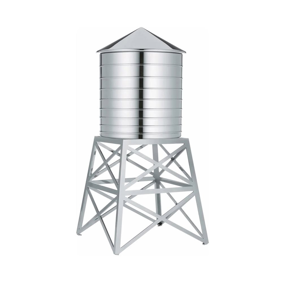 Alessi DL02 Water Tower Contenitore in acciaio inox