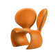 Don't F**k With The Mouse Poltrona bright orange Qeeboo vista