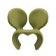 Don't F**k With The Mouse Poltrona green Qeeboo vista