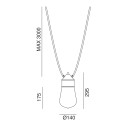 Drop 270.02.ORT lampada a sospensione Il Fanale dimensioni
