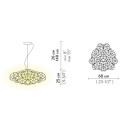 Drusa Suspension lampada a sospensione Slamp dimensioni
