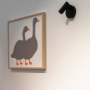 Due Oche grigie serigrafia Danese Milano ambientazione