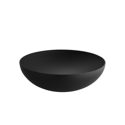 Alessi DUL02/32BT Double Ciotola a doppia parete in acciaio colorato Nero