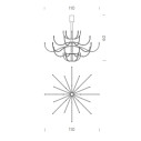 Dynasty lampada a sospensione Nemo Lighting dimensioni