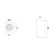 Ecno Small 2536 lampada a parete 9010 novantadieci dimensioni