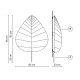Eden AP1031BINT lampada da parete Karman dimensioni