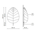 Eden AP1033B INT lampada da parete Karman dimensioni