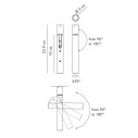 Ego Lampada da soffitto-parete Axolight dimensioni