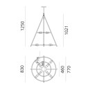 Artemide El Poris 80 lampada a sospensione dimensioni