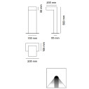 Elle Small 1093B colonnina da esterno 9010 novantadieci dimensioni