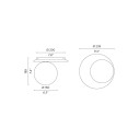 Emma lampada da soffitto Contardi dimensioni