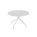 Set Tavolo Cambi Ø 106 con 4 poltroncine Ronda Emu bianco opaco