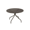 Set Tavolo Cambi Ø 106 con 4 poltroncine Ronda Emu ferro antico