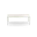 Tavolo Rettangolare Piano in Alluminio Terramare Bianco opaco
