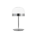 Fontanaarte Equatore Piccola cromo lampada da tavolo vista