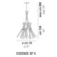 Essence SP 5 lampada a sospensione Vistosi dimensioni