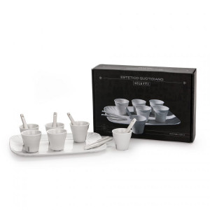 Estetico Quotidiano Coffee Set 6 tazzine + 1 vassoio Seletti