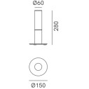 Etoile 274.05 lampada da tavolo Il Fanale dimensioni