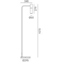 Etoile 274.06 lampada da terra Il Fanale dimensioni