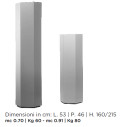 Exagon Contenitore autoportante Mogg dimensioni