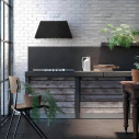 Faber Chloè Evo + Cast Iron A70 Cappa a parete ambientazione