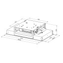 Faber Heaven Light Pro G/WH Flat KL A90 Cappa a soffitto dimensioni