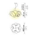 Fabula Suspension Medium lampada a sospensione Slamp dimensioni
