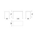 Farallon Desk Scrittoio Danese Milano dimensioni