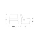 Farallon Lounge chair Poltrona Danese Milano dimensioni