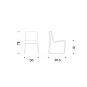 Farallon side chair Poltrona Danese Milano dimensioni