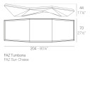 Faz Chaiselongue Vondom dimensioni