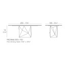 Faz tavolo 200x100x74 Vondom dimensioni